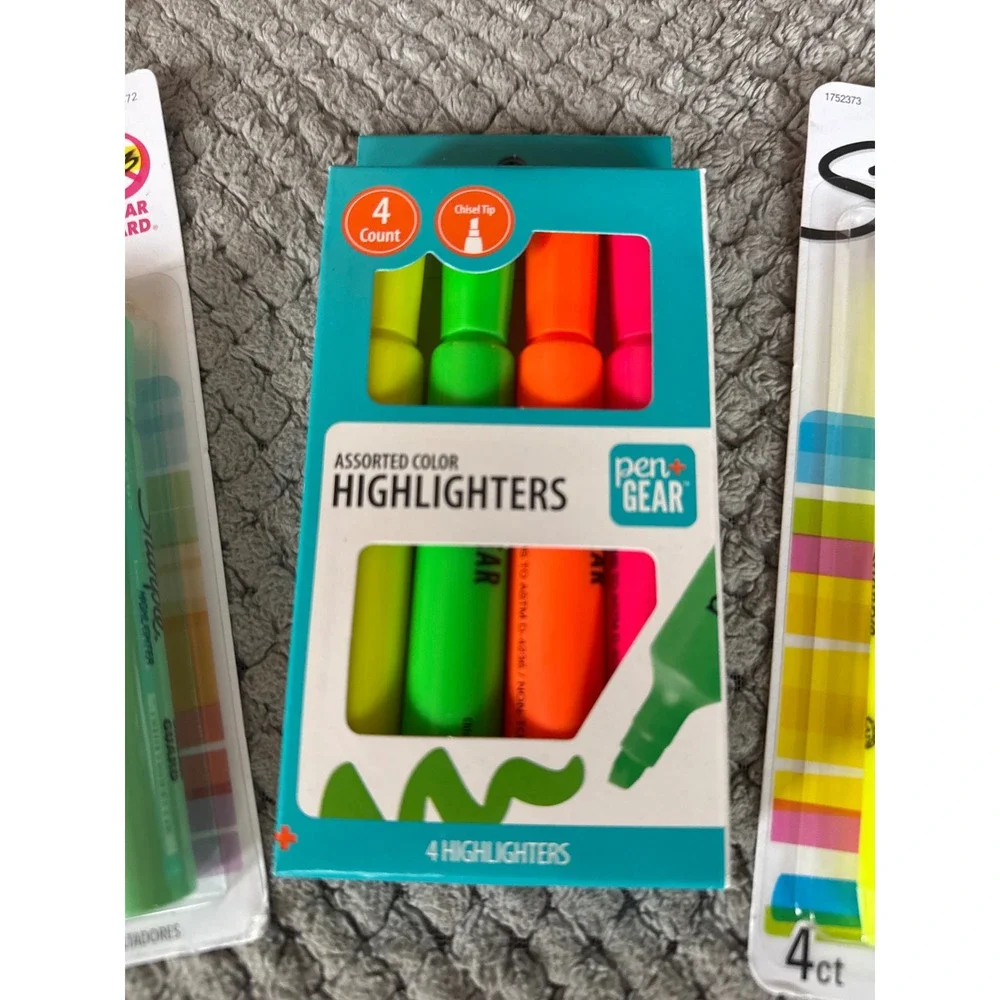 Sharpie and Pen+Gear Highlighter and Permanent Marker Bundle 5 Packs Total